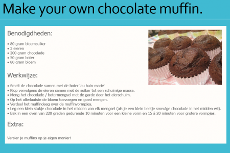 make your own chocolate muffin